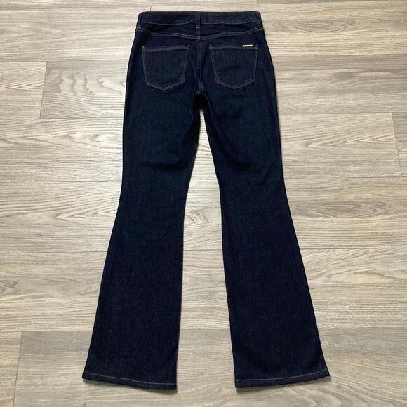 White House Black Markey High Rise Skinny Flare Jeans Dark Wash Size 4 - Picture 7 of 7